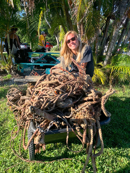 Sadly trash can harm a wide variety of sea life that becomes entangled in debris